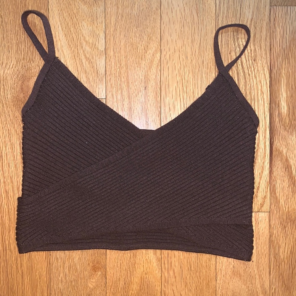 Brown Crop/Halter Top